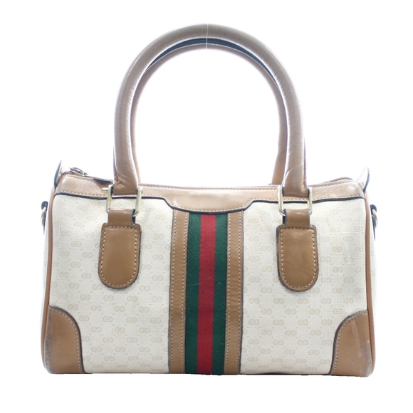 Gucci Handbags - Vintage Gucci Signature Top Handle Bag